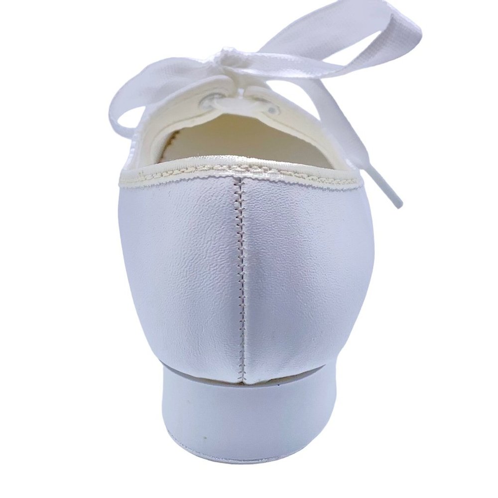 Award Tyette Mary Jane Tap Dance Shoes White Girls Teens 4.5 New Recital - Picture 5 of 9